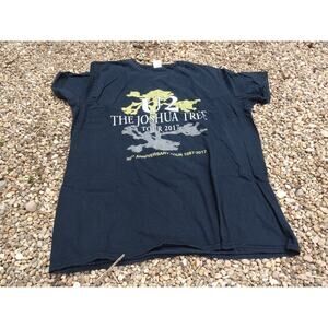 2017 U2 Beck 30th Anniversary The Joshua Tree Concert Tour T-Shirt Size XL Fade